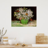 Vase met Zinnia Flowers door Vincent van Gogh Poster (Keuken)