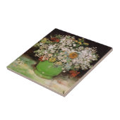 Vase met Zinnia Flowers door Vincent van Gogh Tegeltje (Zijkant)