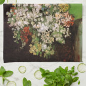 Vase met Zinnia Flowers door Vincent van Gogh Theedoek (Gevouwen)