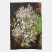 Vase met Zinnia Flowers door Vincent van Gogh Theedoek (Verticaal)