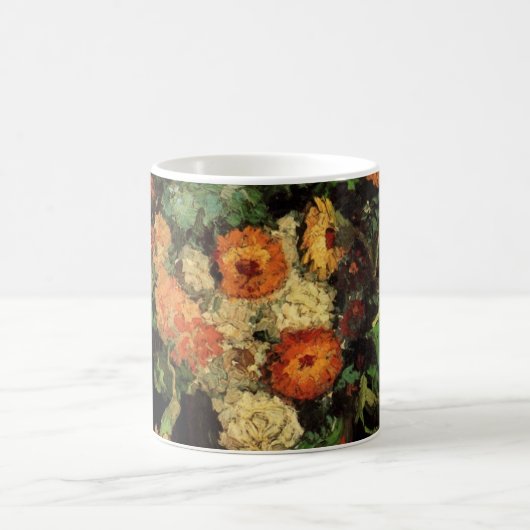 Vase met Zinnias en Geraniums, Vincent van Gogh Koffiemok (Center)