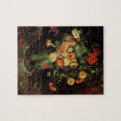 Vase met Zinnias en Geraniums, Vincent van Gogh Legpuzzel (Horizontaal)