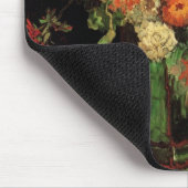Vase met Zinnias en Geraniums, Vincent van Gogh Muismat (Hoek)