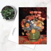 Vase met Zinnias Vincent Van Gogh Briefkaart