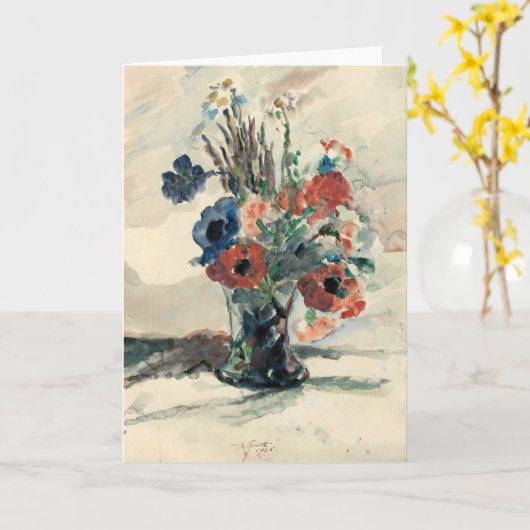 Vase mit Blumen | Lovis Corinth Kaart (Gele Bloem)