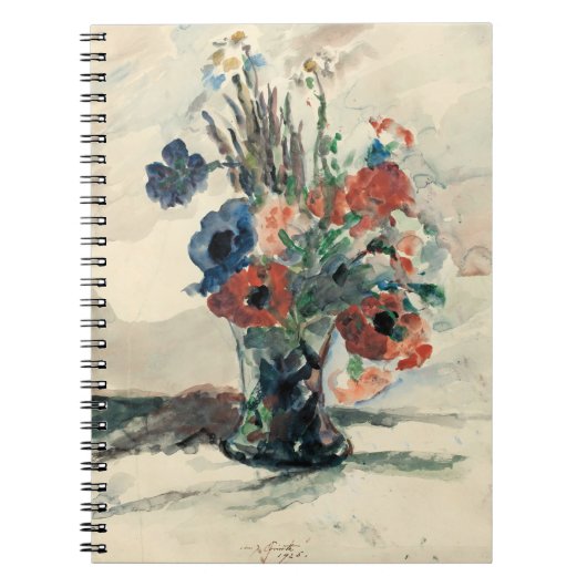 Vase mit Blumen | Lovis Corinth Notitieboek (Voorkant)