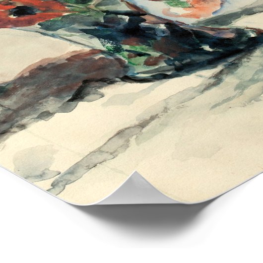 Vase mit Blumen | Lovis Corinth Poster (Hoek)