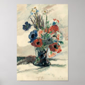 Vase mit Blumen | Lovis Corinth Poster (Voorkant)