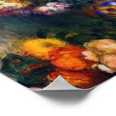 Vase of Chrysanthemums Fine Art by Renoir Poster (Hoek)