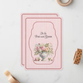 Vase of Colored Peonies Notitiekaartje (Voorkant / Achterkant in situ)