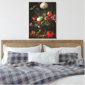 Vase of Flowers, 1660 door Jan Davidsz de Heem Canvas Afdruk (Insitu (Slaapkamer))