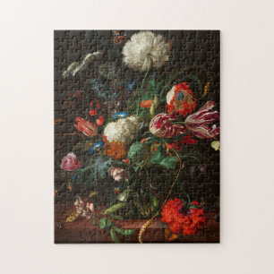 Vase of Flowers, 1660 door Jan Davidsz de Heem Legpuzzel