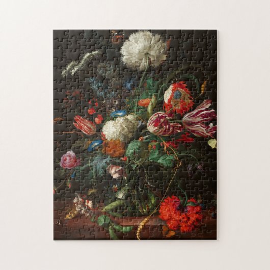 Vase of Flowers, 1660 door Jan Davidsz de Heem Legpuzzel (Verticaal)