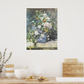 Vase of Flowers, 1886 Pierre-Auguste Renoir Poster (Keuken)