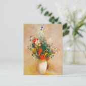 Vase of Flowers (1906) door Odilon Redon Briefkaart (Staand voorkant)