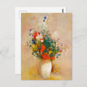 Vase of Flowers (1906) door Odilon Redon Briefkaart (Voorkant / Achterkant)