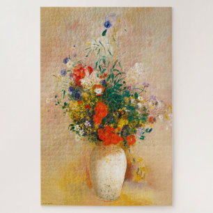  Vase of Flowers (1906) door Odilon Redon Legpuzzel