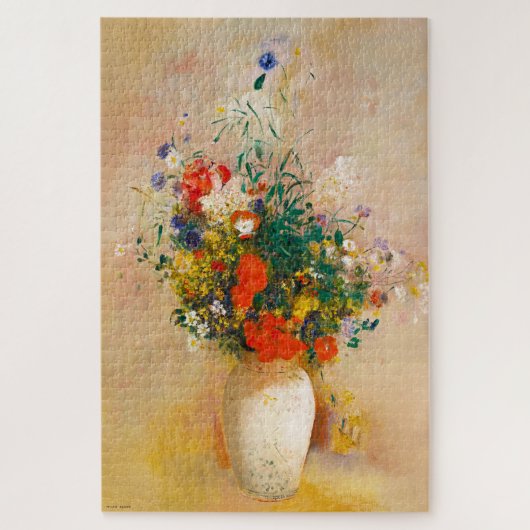 Vase of Flowers (1906) door Odilon Redon Legpuzzel (Verticaal)