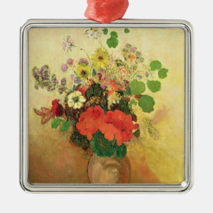 Vase of Flowers, c.1908-10 (olie op canvas) Metalen Ornament