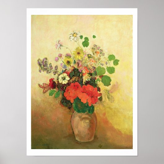 Vase of Flowers, c.1908-10 (olie op canvas) Poster (Voorkant)