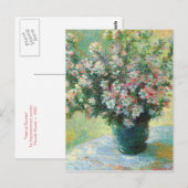 Vase of Flowers Fine Art van Claude Monet Briefkaart (Voorkant / Achterkant)