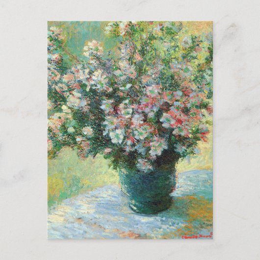 Vase of Flowers Fine Art van Claude Monet Briefkaart (Voorkant)