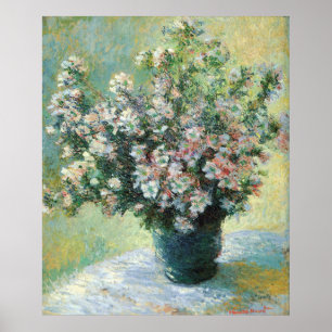 Vase of Flowers Fine Art van Claude Monet Poster