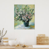 Vase of Flowers Fine Art van Claude Monet Poster (Keuken)