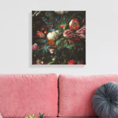 Vase of Flowers - Jan Davidsz. de Heem Canvas Afdruk (Insitu (Woonkamer))
