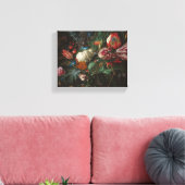 Vase of Flowers - Jan Davidsz. de Heem Canvas Afdruk (Insitu (Woonkamer))
