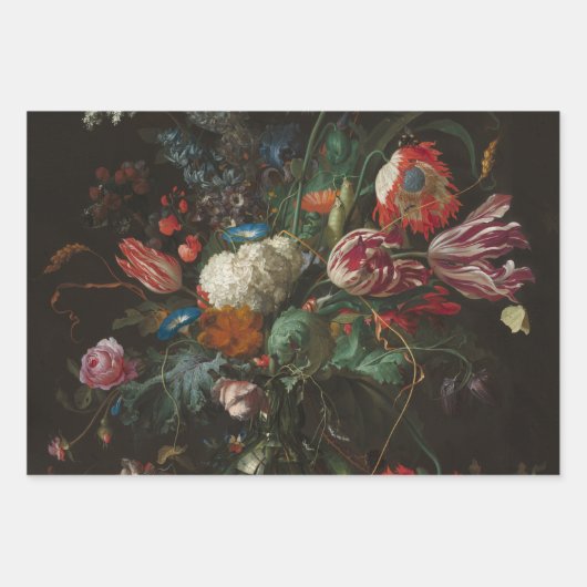 Vase of Flowers - Jan Davidsz. de Heem Inpakpapier Vel (Voorkant)
