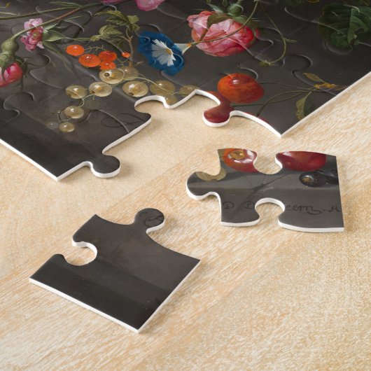 Vase of Flowers, Jan Davidsz de Heem Legpuzzel (Zijkant)