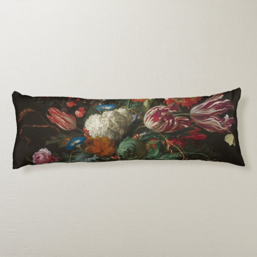 Vase of Flowers - Jan Davidsz. de Heem Lichaamskussen (Achterkant)