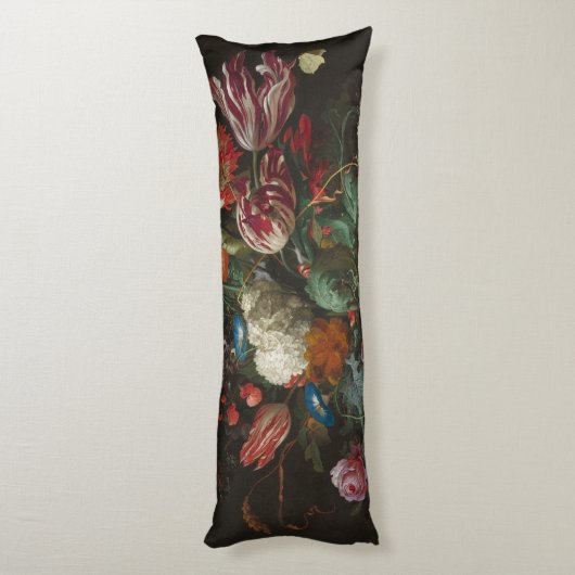 Vase of Flowers - Jan Davidsz. de Heem Lichaamskussen (Achterkant (Verticaal))