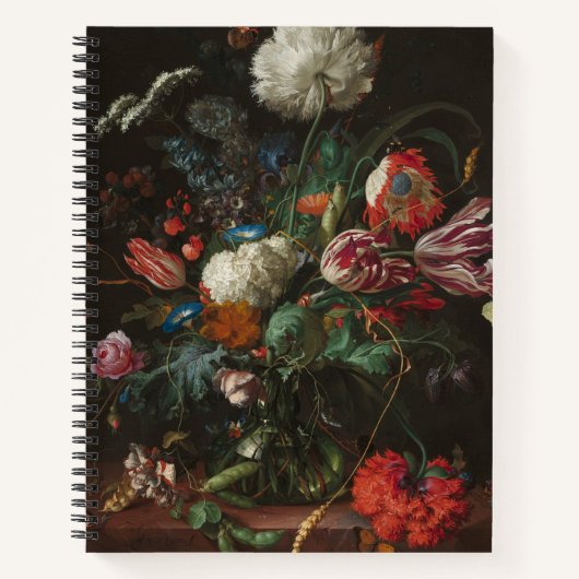Vase of Flowers - Jan Davidsz. de Heem Notitieboek (Voorkant)