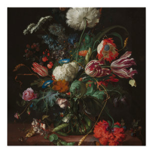 Vase of Flowers - Jan Davidsz. de Heem Perfect Poster