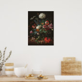 Vase of Flowers - Jan Davidsz. de Heem Poster (Keuken)