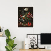 Vase of Flowers - Jan Davidsz. de Heem Poster (Thuiskantoor)