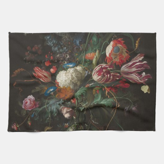 Vase of Flowers - Jan Davidsz. de Heem Theedoek (Horizontaal)