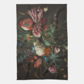 Vase of Flowers - Jan Davidsz. de Heem Theedoek (Verticaal)