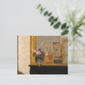 Vase of Flowers on a Mantelpiece, 1900 by Vuillard Briefkaart (Staand voorkant)