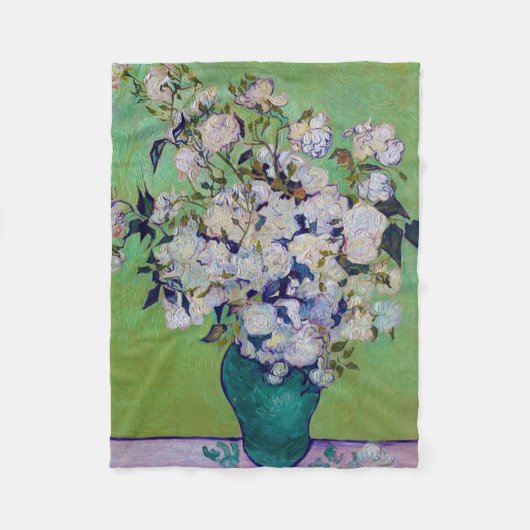 Vase of Rozen, Vincent van Gogh Fleece Deken (Voorkant)