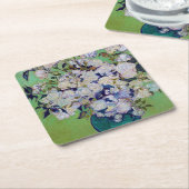 Vase of Rozen, Vincent van Gogh Kartonnen Onderzetters (Schuin)