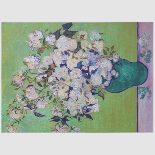 Vase of Rozen, Vincent van Gogh Tissuepapier (Voorkant)
