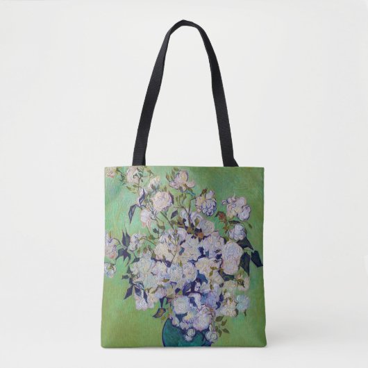Vase of Rozen, Vincent van Gogh Tote Bag (Voorkant)