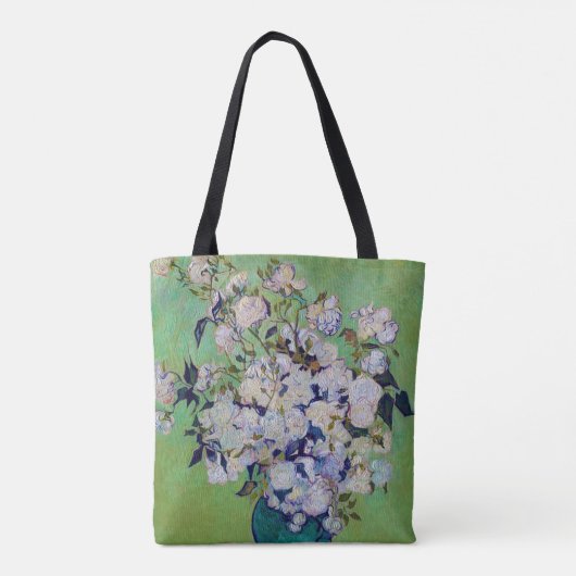 Vase of Rozen, Vincent van Gogh Tote Bag (Achterkant)