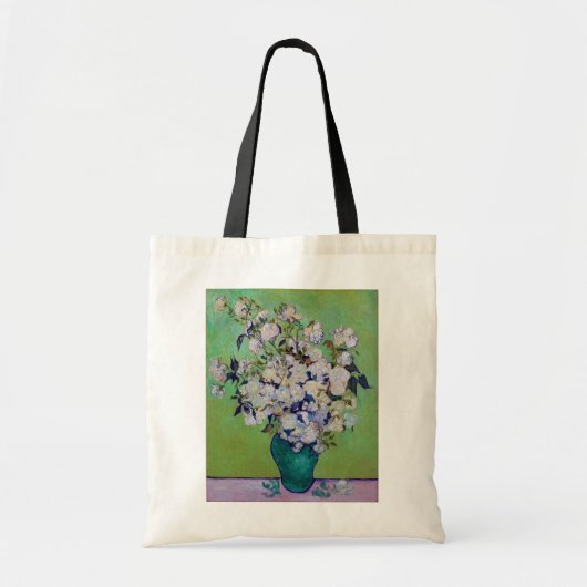 Vase of Rozen, Vincent van Gogh Tote Bag (Voorkant)