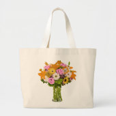 Vase Pop Art Print Grote Tote Bag (Voorkant)