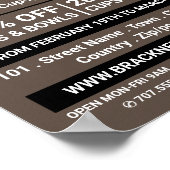 Vase Silhouettes, Pottery Store, Potters Advert Poster (Hoek)