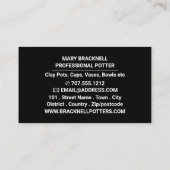 Vase Silhouettes, Pottery Store, Potters Visitekaartje (Achterkant)